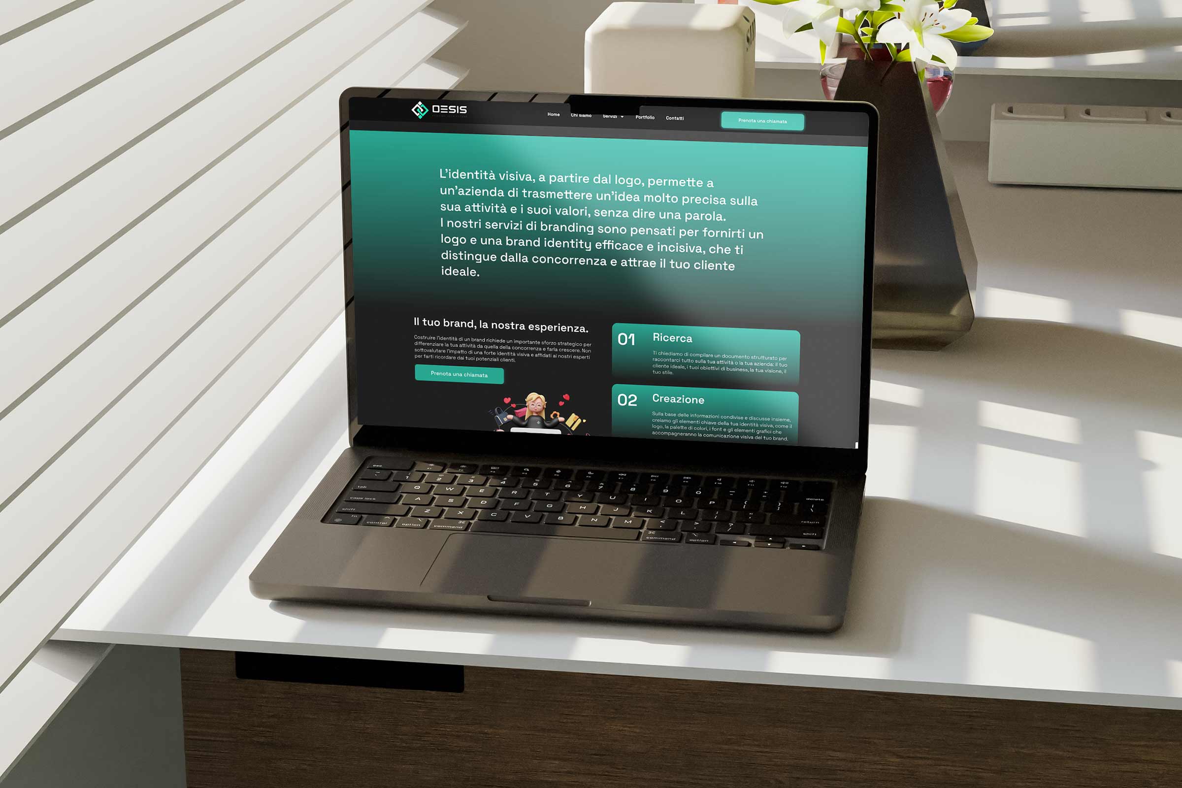 Sito web Next.js ad alte prestazioni per azienda tech